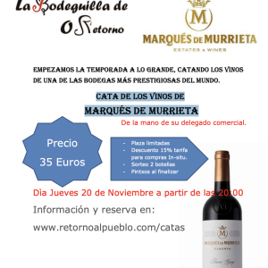 Cata de los vinos de Marqués de Murrieta